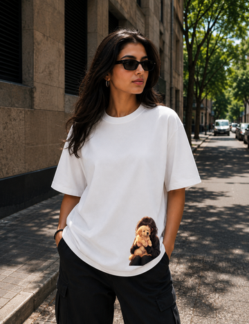 Women’s Puppy Love Graphic Oversized T-Shirt