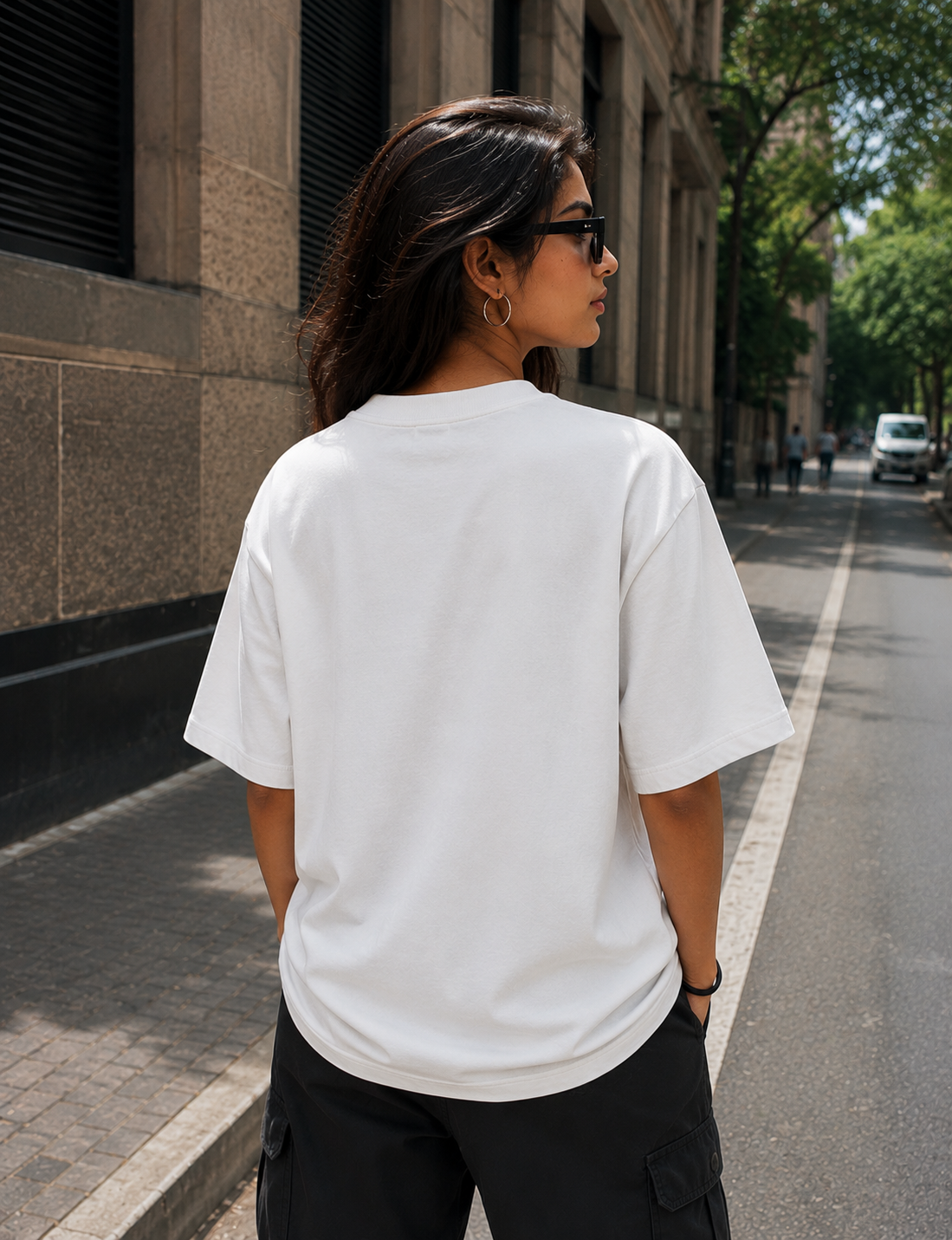Women’s Meow Cat Graphic Oversized T-Shirt